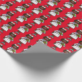 Black Female Nurse Gift Wrap Geschenkpapier (Ecke)