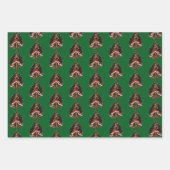 Black Female Nutcracker Dancer Gift Wrapping Paper Geschenkpapier Set (Vorderseite 3)