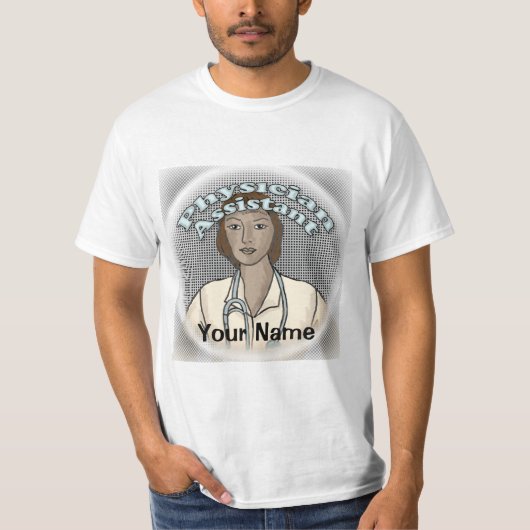 Black Female Physician Assistant T-Shirt (Vorderseite)