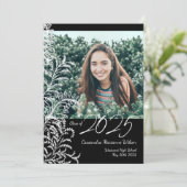 Black Ferns Vintag Foto Abschluss Ankündigung (Stehend Vorderseite)