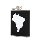 Black Festive Brasilien Flachmann (Links)