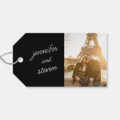 Black Fevor Anspruchsberechtigtes Brautparty Geschenkanhänger (Rückseite Horizontal)