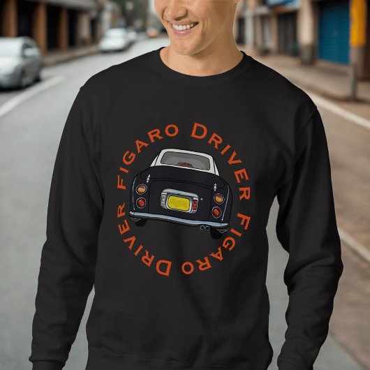 Black Figaro Driver Retro Figarations Sweatshirt