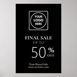 Black Final Sale Poster | Geschäft mit Sonderkondi