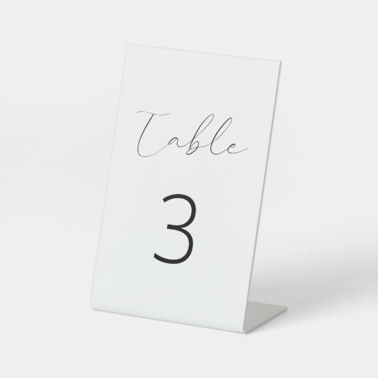 Black Fine Calligraphy Sockelschild (Vorderseite)