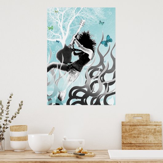 Black Fire Poster (Küche)