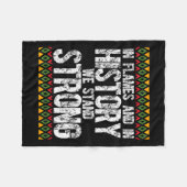 Black Firefighter Feuerwehrfeuerwehr Feuerwehrmann Fleecedecke (Vorderseite (Horizontal))