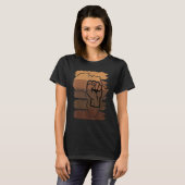 Black Fist Shirt African American Pride Black Hist (Vorne ganz)