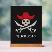 Black Flag Piratenschädel Acrylschild (Neutral)