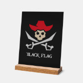 Black Flag Piratenschädel Acrylschild (Winkel)