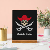 Black Flag Piratenschädel Acrylschild (Hochzeit)