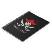 Black Flag Piratenschädel Notizblock (Linke Seite)