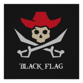 Black Flag Piratenschädel Poster