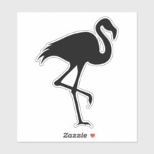 Black Flamingo Silhouette Bird Animal Wildlife