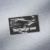 Black Flash Car Magnetische Visitenkarte (Beispiel)