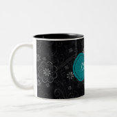 Black Floral Coffee Tassen Cup (Links)