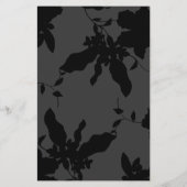 Black Floral Gold Text Makeup Artist Flyer (Hinten)