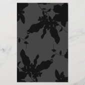 Black Floral Gold Text Makeup Artist Flyer (Hinten)