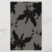 Black Floral Gold Text Makeup Artist Grau Flyer (Hinten)