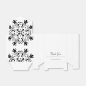 Black Floral Mandala Geschenkschachtel (Ungefaltet)