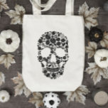 Black Floral Skull Toag Tragetasche<br><div class="desc">Black Floral Skull Toag</div>