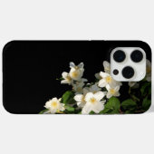 Black Floral Tough iPhone Case (Rückseite (Horizontal))