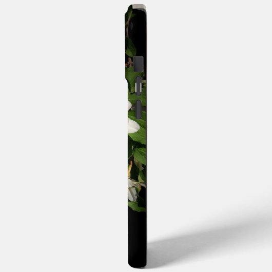 Black Floral Tough iPhone Case (Rückseite / Links)