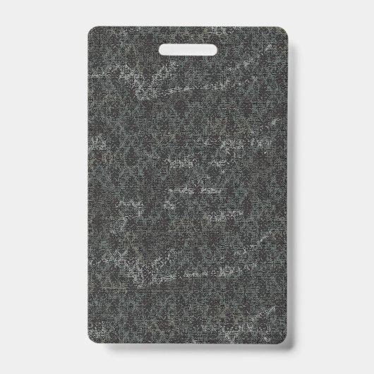 Black Floral Wallpaper Dark Aesthetic Decor Ausweis (Vorderseite)