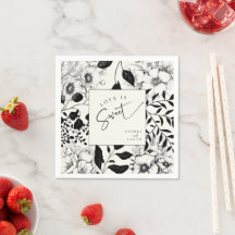 Black Floral Wedding