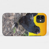 Black Fluffy Rooster Dimensional Art, Case-Mate iPhone Hülle (Rückseite (Horizontal))