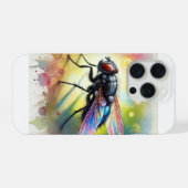 Black Fly 300824AREF111 - Watercolor iPhone Hülle (Rückseite (Horizontal))