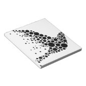 Black Flying Bird Notizblock (angewinkelt)
