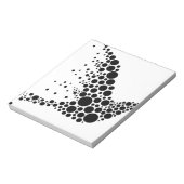 Black Flying Bird Notizblock (Rotiert)