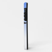 Black Flying Robot Blue Sky Hintergrund Case-Mate iPhone Hülle (Hinten/Links)