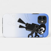 Black Flying Robot Blue Sky Hintergrund Case-Mate iPhone Hülle (Rückseite (Horizontal))