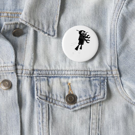 Black Flying Robot Button (Beispiel)