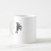 Black Flying Robot Kaffeetasse (Vorderseite Links)