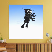 Black Flying Robot Leinwanddruck (Insitu (Wohnzimmer))