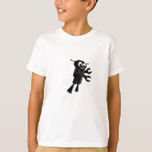 Black Flying Robot T-Shirt (Vorderseite)