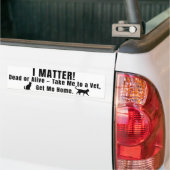 Black Font "I Matter" Bumper Sticker Autoaufkleber (Auf Lkw)