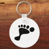 Black Foot Print Schlüsselanhänger (Vorderseite)