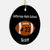 Black Football number Ornament (Rechts)
