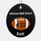 Black Football number Ornament (Links)