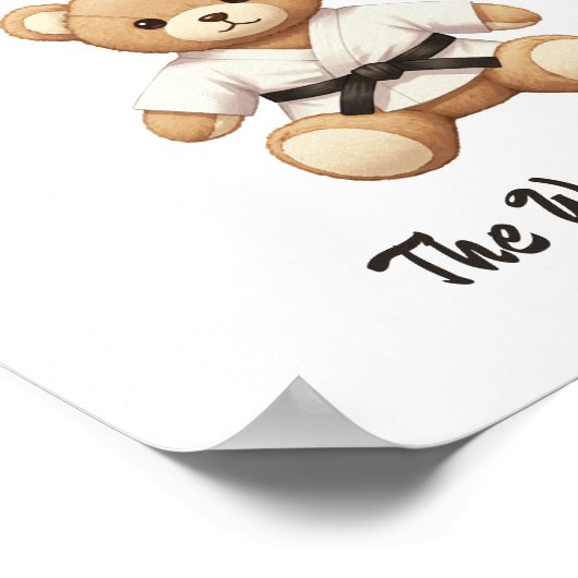 【BLACK】For all judo lovers, young and old. Poster (Ecke)