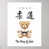 【BLACK】For all judo lovers, young and old. Poster (Vorne)