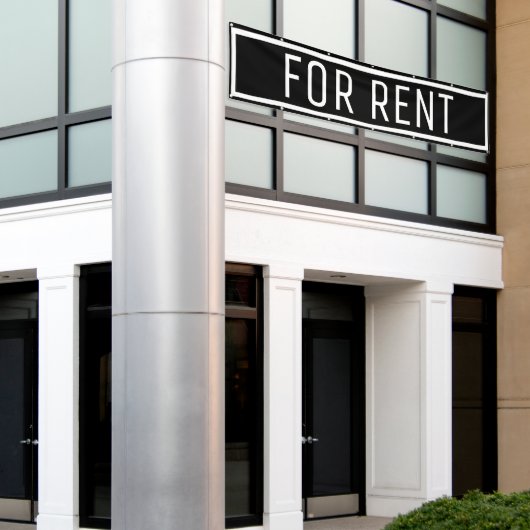 Black for Rent Banner (Äußeres Gebäude)