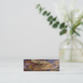 Black Forest Cake Business Card Mini Visitenkarte (Stehend Vorderseite)