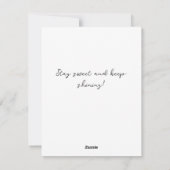 Black Forest Cake Card Feiertagskarte (Rückseite)