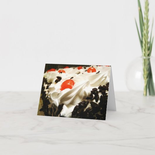 Black Forest Cake Karte (Vorderseite)