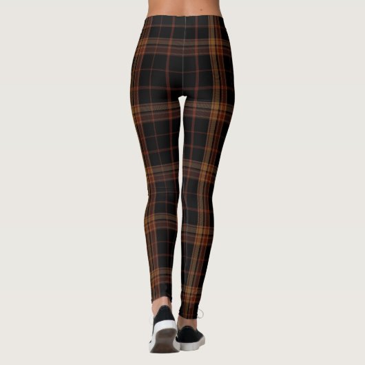 Black Forest Scottish CLAN Tartan Women's Leggings (Rückseite)